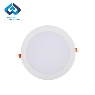 China Super Bright IP44 Desktop 3W Ultra Slim Recessed Lighting LED Panel Light Round Frameless Led Lights for sale