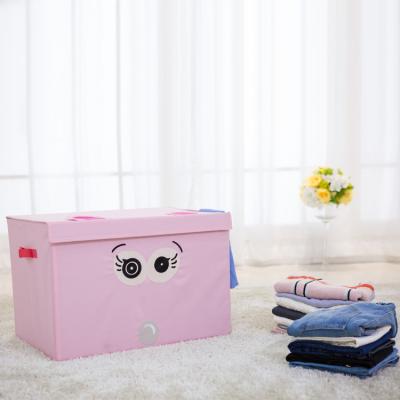 China Sustainable CHARISMA Thick Non Woven Fabric Foldable Storage Folding Box Bin Cubes Basket Collapsible Toy Storage Box Sturdy for sale