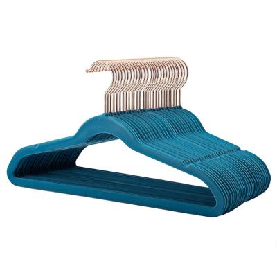 China CHARISME Velvet Hangers Thin and Light Kids Wholesale Premium Space Saving Non-Slip Velvet 360 Degree Swivel Hanger for sale