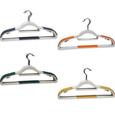 China CHARISMA Eco-Friendly Material Plastic Hangers Heavy Duty Dry Wet Hangers With Non Slip Pads Space Saving Super Lightweight Organizer for sale