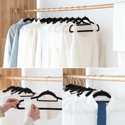 China Factory wholesale thin and light CHARISM sale space saving direct hanger velvet non slip non flocking suit hanger for clothes for sale