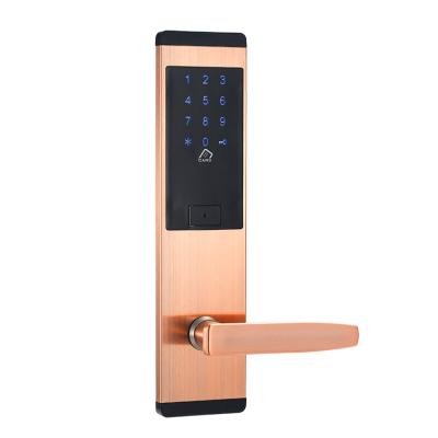 China Anti-theft Zinc Alloy Touch Electric Keyless Keypad Smart Locks Handle Door Lock Card Digital Door Lock for sale