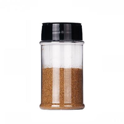 China Sustainable Plastic PET Spice Pot Shaker Salt And Pepper Containers 100ml Seasoning Shaker Bottle /plastic Spice Bottle for sale