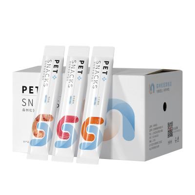 China Sustainable Cat 15g Supplier Wholesale Yummy Cat Snacks Creamy Pet Food Treats for sale