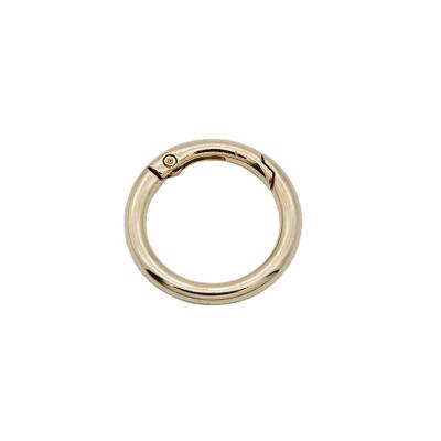 China Metal Factory Direct Production Custom Zinc Alloy Spring Ring Key Ring Bag Accessory Spring Round Door O-Ring for sale