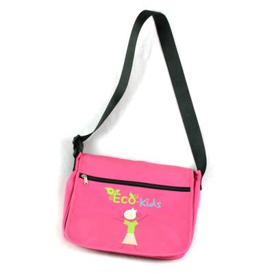 China Girls Cross - Body Bag Hot Pink Printed Messenger Bag Kids Toss Bags RPET Sustainable Recycled Fabric Girls Cross - Body Bag for sale