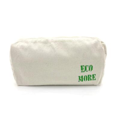 China Custom Fashion Travel Girls Make Up Zipper Pouch Small Sustainable RPET Recycled Cotton Cosmetic Bag oganic for sale