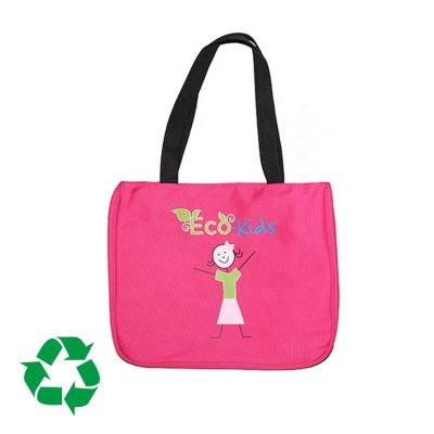 China Fashion BSCI GRS Certified Recycled Fabric Eco Material Custom School RPET Sustainable Child Carry Shoulder Bags for sale