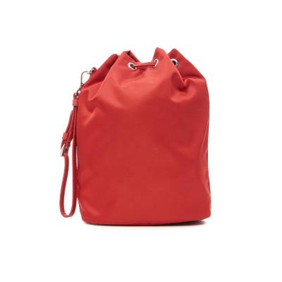 China Sustainable Recycled Nylon Drawstring Fashion Ladies Bucket Bag Eco-Friendly Material Women Handbags for sale