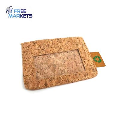 China Sustainable Recycled Fashion Cork Credit ID Card Holder With Custom Logo for sale