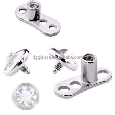 China Decoration Stainless Steel Skin Plunger Piercing Unique Skin Anchor Piercing for sale