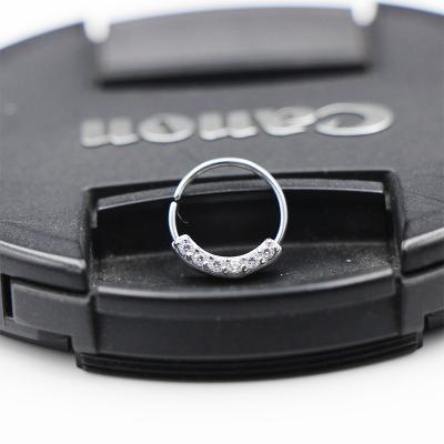 China CLASSIC 316 Stainless Steel Hoop Ear Targus Nose Mount Piercing Segment Pierciung for sale