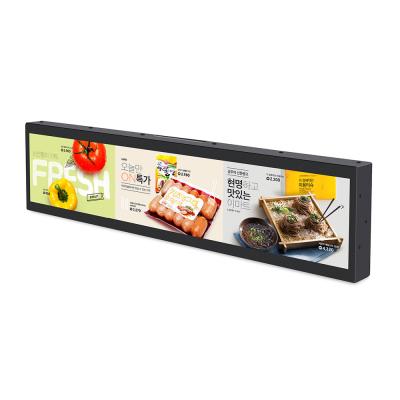 China New Arrival Interior Design Android LCD Display Screen Monitor Racked Smart Shelf for sale