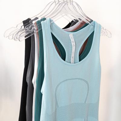 China Lulu Tech Summer Women's Breathable Cotton Sweatwicking Sleeveless Quick Dry Knitted Skin-Friendly Tank Top for sale