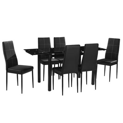 China Top Selling Modern Square Extendable Dining Table (Size) Adjustable for 6 for sale