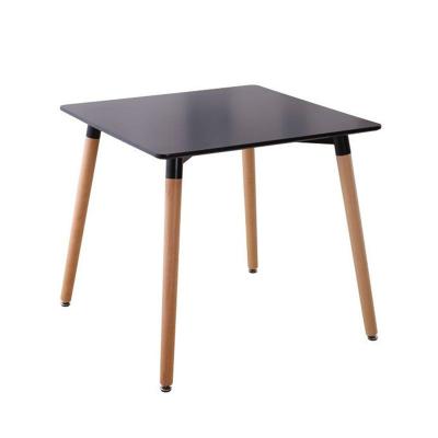 China Low Price Adjustable Square (Height) Table Top Black Wood Home Furniture for sale