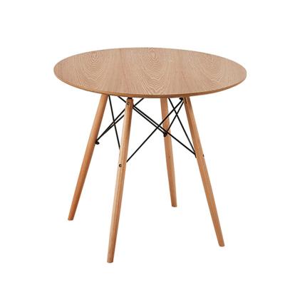 China (Size)Adjustable Modern Wooden Round MDF Dining Table Designs ADAC De madera muebles for sale