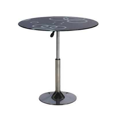 China (Size) tempered glass height coffee table adjustable cheap painting round dining table for sale