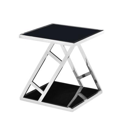 China (size)best selling low price glass side adjustable square tables for bedroom bedside for sale