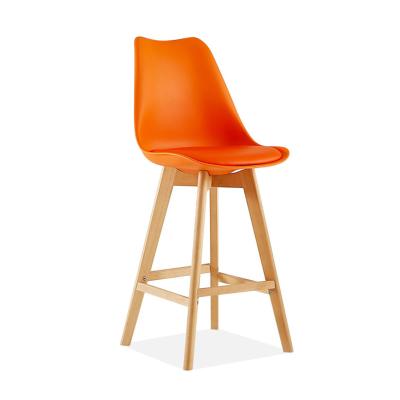 China Customized Modern Popular Modern Solid Wood Logo Bar Chair for sale