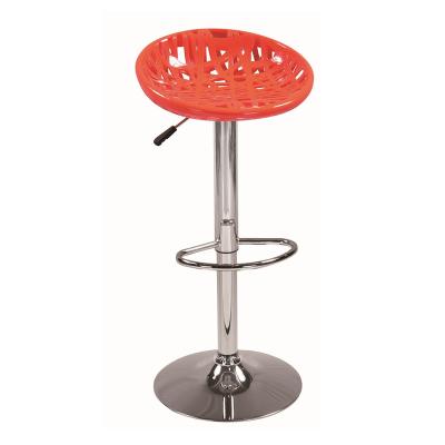 China Contemporary Style Swivel Bar Stools Chrome Gas Lift Counter Chair Modern Adjustable Bar Stools for sale