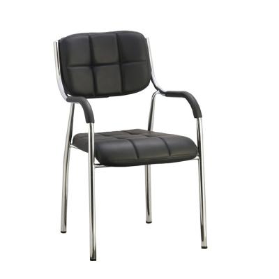 China (Height)Adjustable Colored Leather Seat Chromed Legs Chair Office Executive for sale