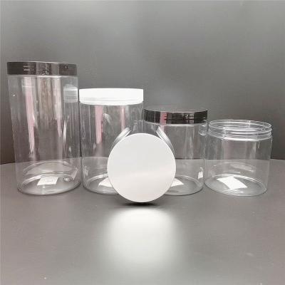 China Hot Selling Plastic Candies 8Oz 250Ml Frost PETG Jar With Matte White Cap For Body Cream / Scrub for sale