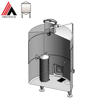 China Hotels Customized Stainless Steel Fermenter Fermentation Barrel Pump Above Lined Wine Fermentation Tank for sale