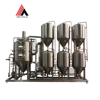 China food & Factory Microbrewery System 100L 200L Mini Pub Beer Brewing Equipment 100Liter 200Liter Beverage for sale