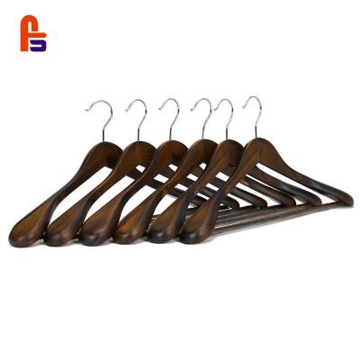 China MOVABLE Solid Wooden Shoulder Suit/Coat Extra Size Hangers for sale