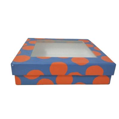 China Factory Wholesale Materials Factory Recycled Paper Cardboard Gift Box Original Paper Gift Box With PVC Window With Any Customized Design for sale