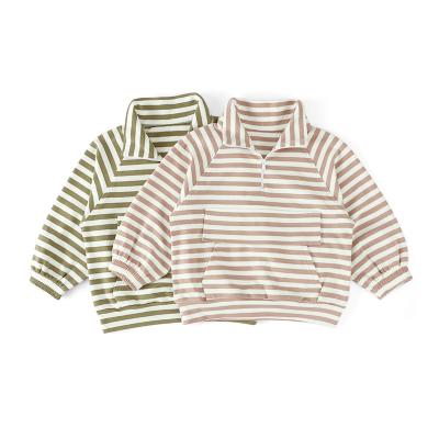 China New fashion breathable cotton crop top baby clothes boys girls clothes cute kids clothes new long sleeve T-shirt children for sale