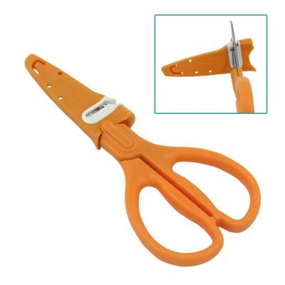 China Home cooking kitchen scissors with edgekeeper and sharpener for sale