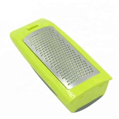 China Sustainable high quality multifunctional plastic vegetable cheese grater with container box for sale