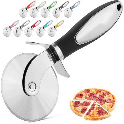 China Large Pizza Cutter Slicer Stainless Steel Kitchen Instrument Product Super Success Amazon Sharp Premium Durable Non-Slip Wheel Handle for sale