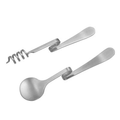 China Viable Professional Stainless Steel Jam and Honey Spoon 2 Customization Set for sale