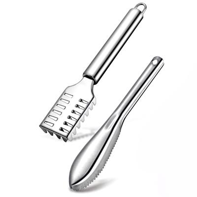 China Viable Cleaning Brush Kitchen Tool Stainless Steel Fish Scale Remover Scraper for sale