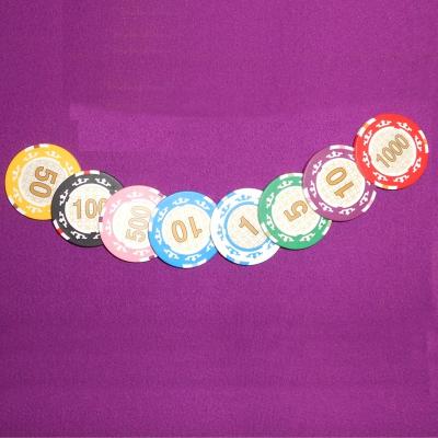 China Maker of Clay Three-Tone Stickers Clay Poker Chips for sale