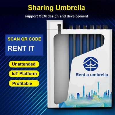 China Subway station shared umbrellas sharing kiosk umbrella rental station sharing umbrella selling IOT platform mobile application development for sale