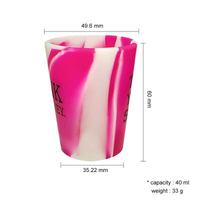 China Unbreakable shot glasses 1.5 oz / 40 ml BPA free silicone for party for sale