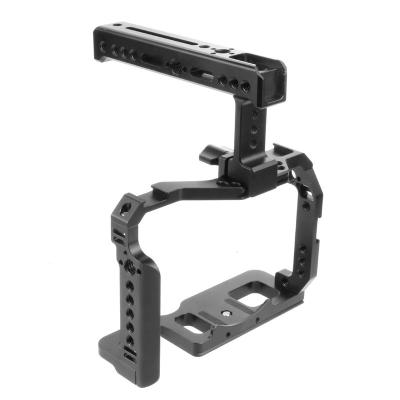 China Professional Custom Aluminum Alloy Camera Cage Handle CNC Quick Release Support Camera Top Cage for sale