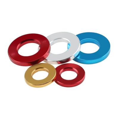 China Custom CNC Machining Aluminum CNC Turning Anodized Aluminum Milled Flat Washer for sale