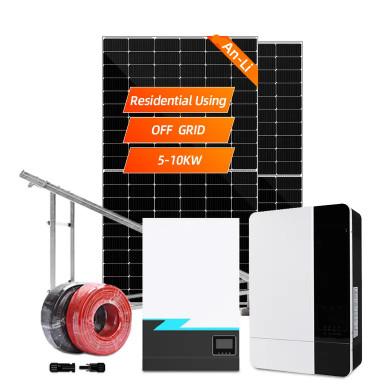 China Solar Energy Systems 3KW 5KW 10KW 20KW 30KW On Grid Off Grid Hybrid Solar Panel System for Home for sale