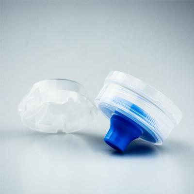 China Thefproof 30mm Sports Blue Flip Top Bpttle Caps For Water Bottle for sale