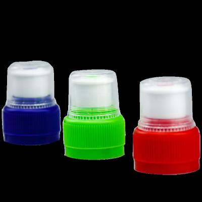 China Thefproof Non Spill Push Pull Cap 28 410 Plastic Push Pull Capsule Lids for sale