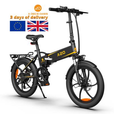 China New Model ADO A20XE Aluminum Alloy Folding Fat Tire Electric Bike Cheap Electric Bike Fat Bike Electric Bicycle Fat for sale