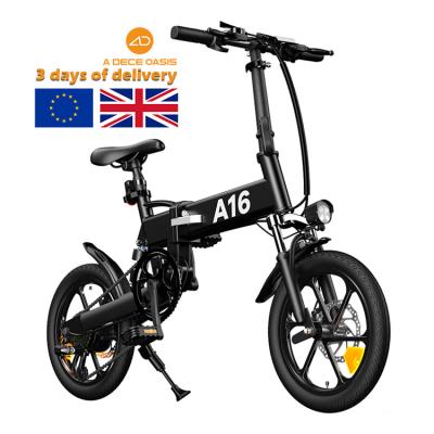 China 250W Color 250W Cheap A16 Electric Bike Foldable Electric European Warehouse Bike Eu 2022 Standard for sale