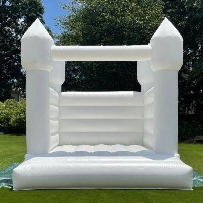 China White Inflatable Bouncer Wedding House PVC 13ft Commercial Bounce Castles Bounce Combo For Adults for sale