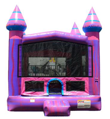 China Wholesale commercial pvc pvc kids jumping purple bouncy castle inflatables juegos castillos house bounce bouncer for sale