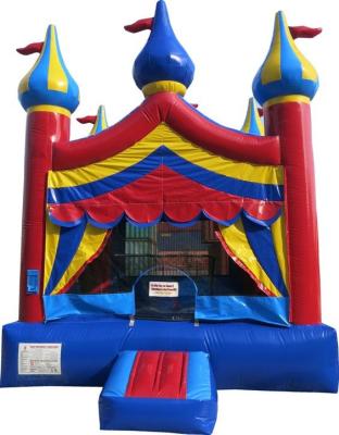 China Plato 0.55mm PVC Tarqaulin Commercial Grade Backyard Kids Bouncer Luxury Inflatable Circus Castle Bounce Dream House For Party for sale